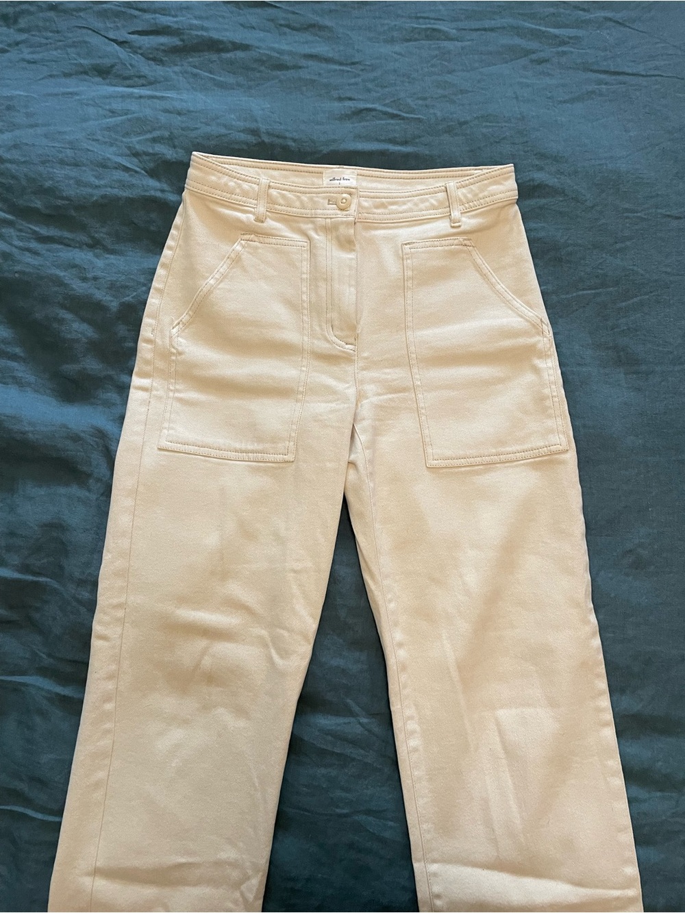 Wilfred Free Cream Straight-Leg Utility Pants